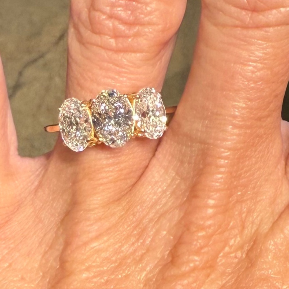 14K 2.93 CTW Lab Grown Diamond Ring